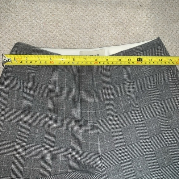 Yune Ho Gray Plaid Straight Leg Trouser Pants Size 36 - Picture 10 of 10